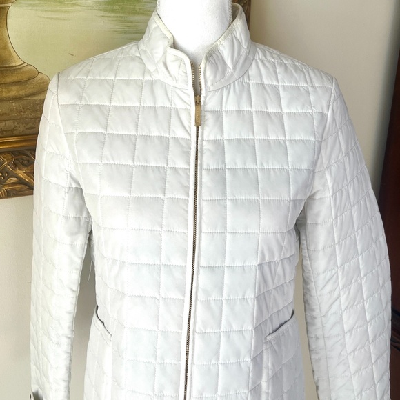 Burberry Womens White Jacket Size 6 - Picture 6 of 7